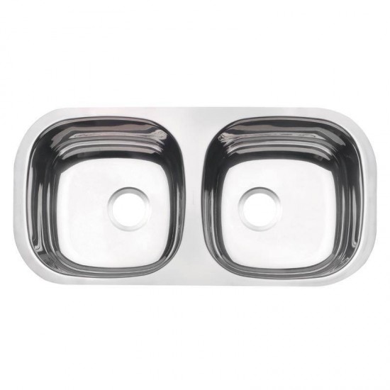 CUBA DUPLA RETANGULAR HOR PERF.INOX 78X40 POLIDO TRAMONTINA