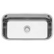 CUBA RETANGULAR EM ACO INOX POLIDO 56X34CM COM VALVULA 56 BL