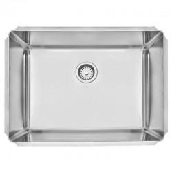 TANQUE EM ACO INOX 70X50CM JUMBO 106L  COM VALVULA. CESTO ARAMADO EM INOX E TABUA EM MADEIRA