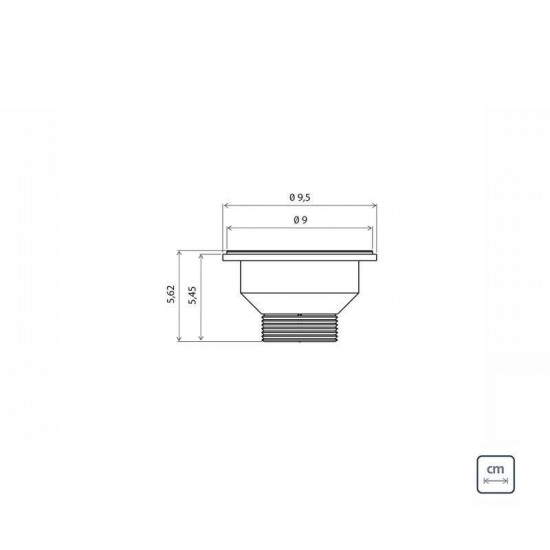 VALVULA TRAMONTINA ECONOMICA PARA PIAS CUBAS E TANQUES 3 1/2 SEM ESCAPE EM ACO INOX E POLIPROPILENO