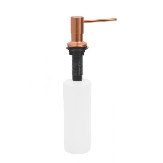 DOSADOR DE SABÃO EM AÇO INOX ROSE GOLD COM RECIPIENTE PLÁSTICO 500 ML REVESTIMENTO PVD TRAMONTINA