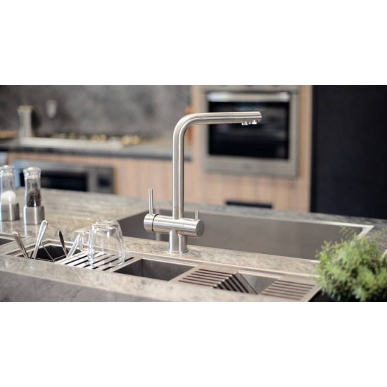 MISTURADOR EM AÇO INOX COM SAÍDA ADIC. PARA AGUA FILTRADA TRAMONTINA