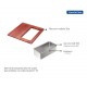 KIT PARA CUBAS QUADRUM DESIGN COLLECTION TABUA EM MADEIRA 42X40 CESTO COADOR EM AÇO INOX TRAMONTINA