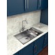 CESTO COADOR DESIGN COLLECTION ACESSORIOS EM AÇO INOX COM ACABAMENTO SCOTCH BRITE 19X43CM TRAMONTINA