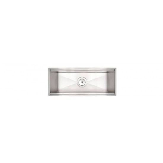 CANAL ORGANIZADOR  PARA SOBREPOR  AÇO INOX COM ACABAMENTO SCOTCH BRITE 45X18 CM TRAMONTINA