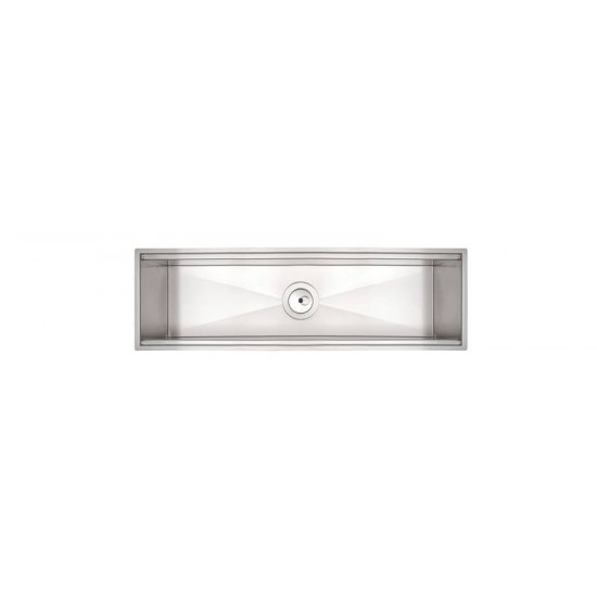 CANAL ORGANIZADOR PARA SOBREPOR ACO INOX COM ACABAMENTO SCOTCH BRITE 60X18 CM TRAMONTINA