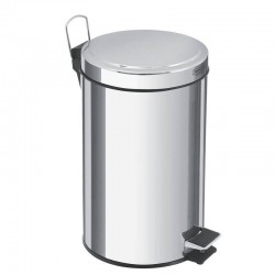 LIXEIRA INOX COM PEDAL TRAMONTINA COM ACABAMENTO POLIDO E BALDE INTERNO REMOVIVEL 12L BRASIL