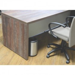 LIXEIRA INOX TRAMONTINA COM ACABAMENTO SCOTCH BRITE ARO E BASE EM POLIPROPILENO 10L