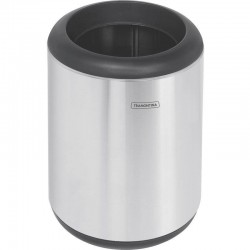 LIXEIRA INOX TRAMONTINA COM ACABAMENTO SCOTCH BRITE ARO E BASE EM POLIPROPILENO 10L