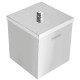 LIXEIRA INOX TRAMONTINA QUADRADA COM ACABAMENTO POLIDO 4.5L
