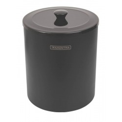 LIXEIRA UTIL BLACK MIX COM BALDE DE PLASTICO 5L TRAMONTINA