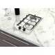 COOKTOP A GAS DOMINO FF 2GX 30 EM AÇO INOX 2 QUEIMADORES TRAMONTINA