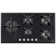 COOKTOP A GAS EM VIDRO TEMPERADO  COM ACEND. AUTOMÁTICO 5 QUEIMADORES  TRAMONTINA
