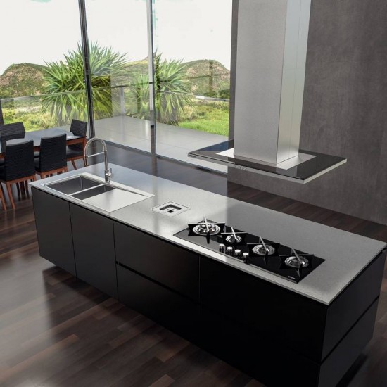COOKTOP A GAS EM VIDRO TEMPERADO E TREMPES EM FERRO FUNDIDO ACEND. AUT. 4 QUEIMADORES TRAMONTINA
