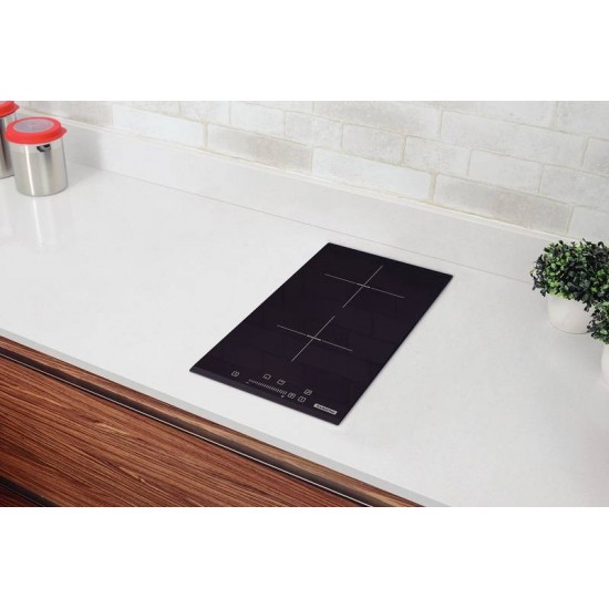 COOKTOP POR INDUÇÃO DOMINÓ SLIDER 2EI 30 COM 2 AREAS COMANDO TOUCH TRAMONTINA