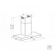 COIFA DE PAREDE DRITTA BLACK 90 EM AÇO INOX PRETA 90CM TRAMONTINA 220V