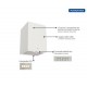 COIFA DE ILHA SQUARE ISLA 40 SILENT EM AÇO INOX 220V TRAMONTINA