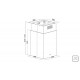 COIFA DE ILHA SQUARE ISLA 40 SILENT EM AÇO INOX 220V TRAMONTINA