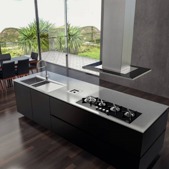 COIFA DE ILHA SLLIM ISLA 90 SPLIT EM AÇO INOX 90 CM 220V TRAMONTINA