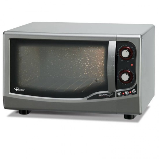 FORNO ELÉTRICO FISCHER GOURMET GRILL DE BANCADA 44L - PRATA